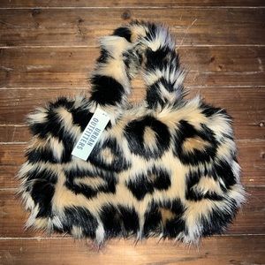 Urban Outfitters - Furry Leopard Handbag